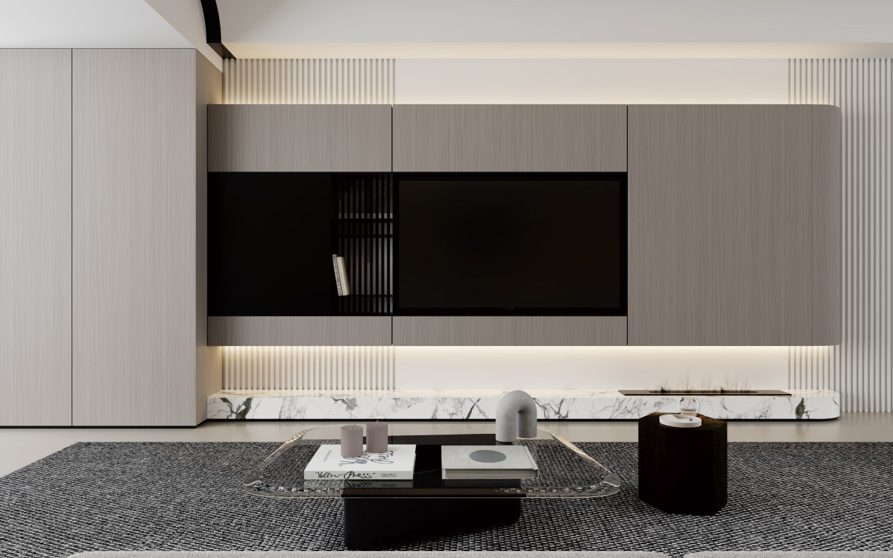 科倫柚木生態(tài)板-板材全屋定制案例